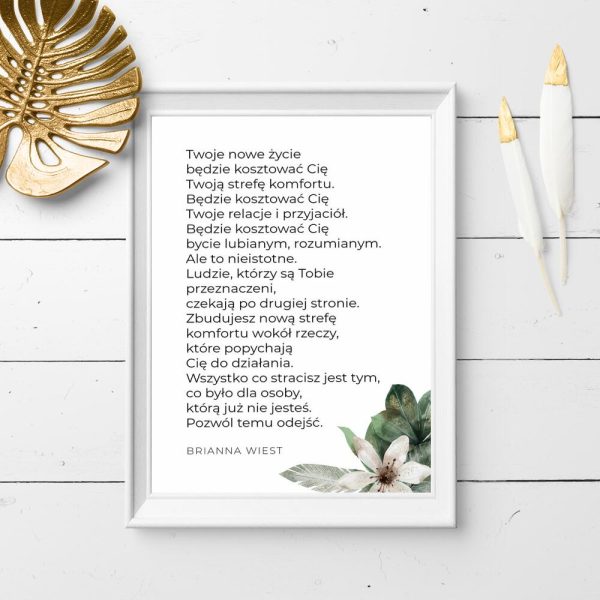 Plakat z nowym życiu wg B. Wiest