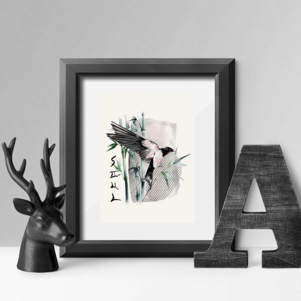 Plakat z ptaszkiem i napisem: soul