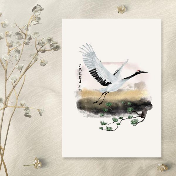 Plakat z symbole wolności