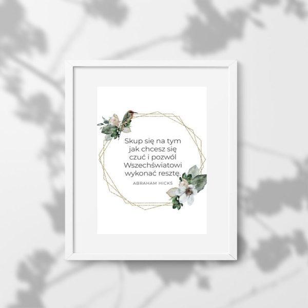 Plakat ze słowami Hicksa