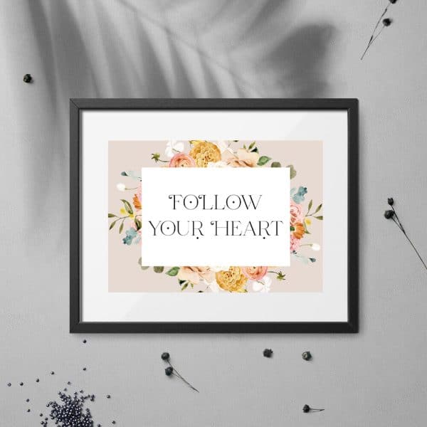 plakat z angielską maksymą