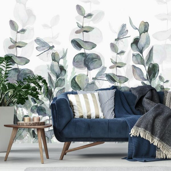 Fototapeta - Śnieguliczka biała i ważki