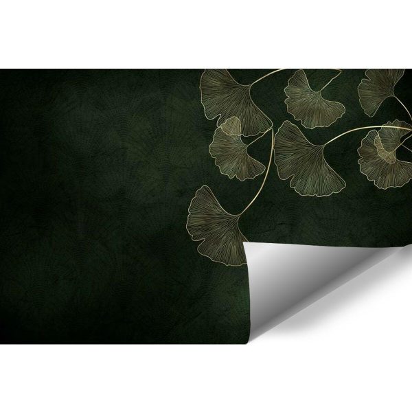 Fototapeta z motywem złotej rośliny