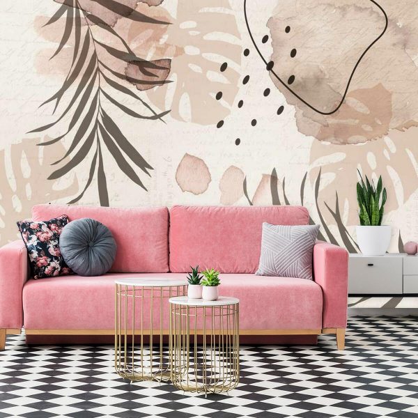 Fototapeta z tropikalnym motywem boho