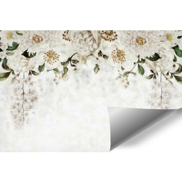 Tapeta z kwiecistą girlandą