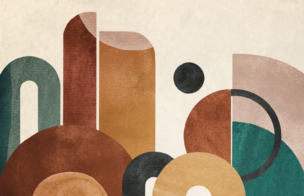 Obraz prostokątny z wzorami