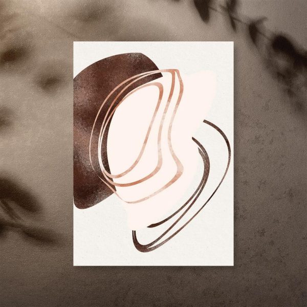 Plakat abstrakcją do pokoju