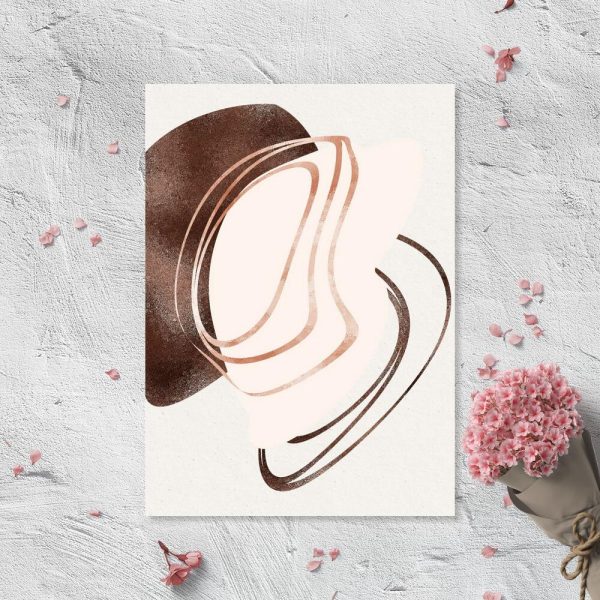 Plakat abstrakcją do przedpokoju