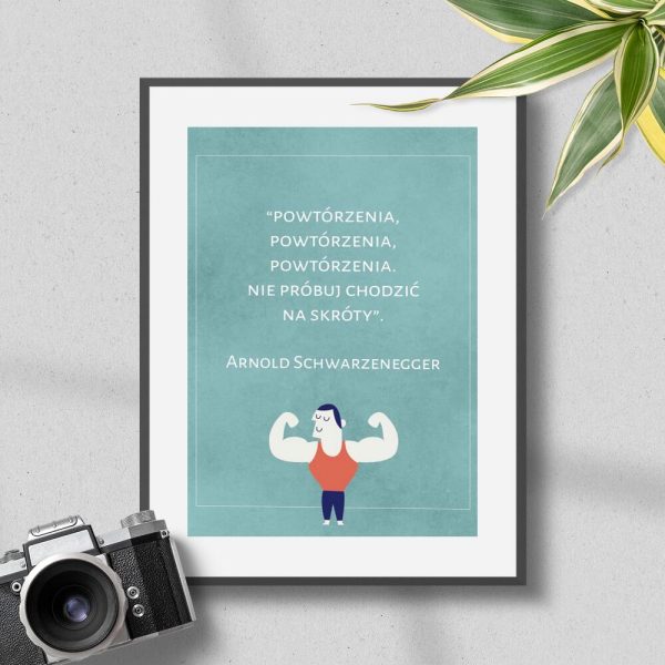 Plakat angażujący do salonu - Arnold Schwarzenegger