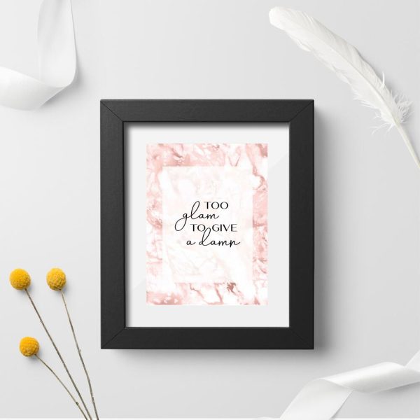 Plakat bez ramy z angielską maksymą