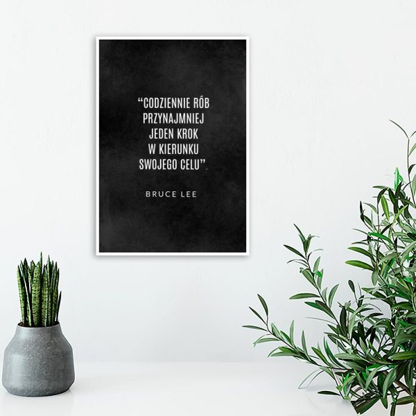 Plakat motywacyjny - Bruce Lee