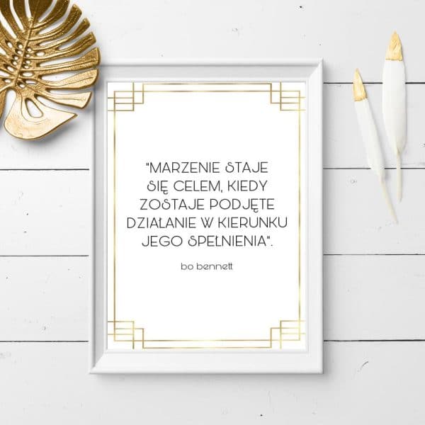 Plakat motywacyjny do pokoju
