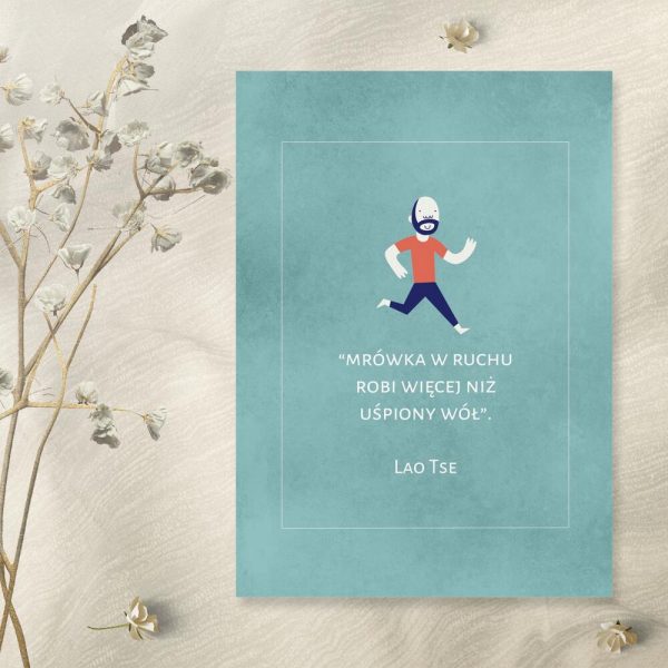 Plakat motywacyjny do pokoju - Lao Tse