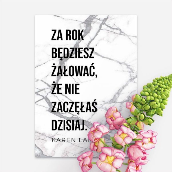 Plakat motywacyjny do przedpokoju