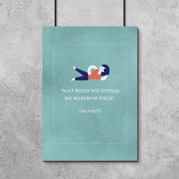 Plakat motywacyjny do salonu