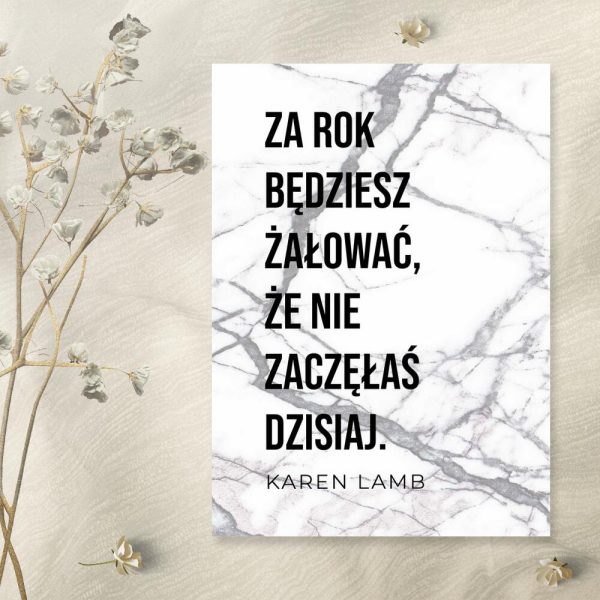 Plakat motywacyjny do sypialni