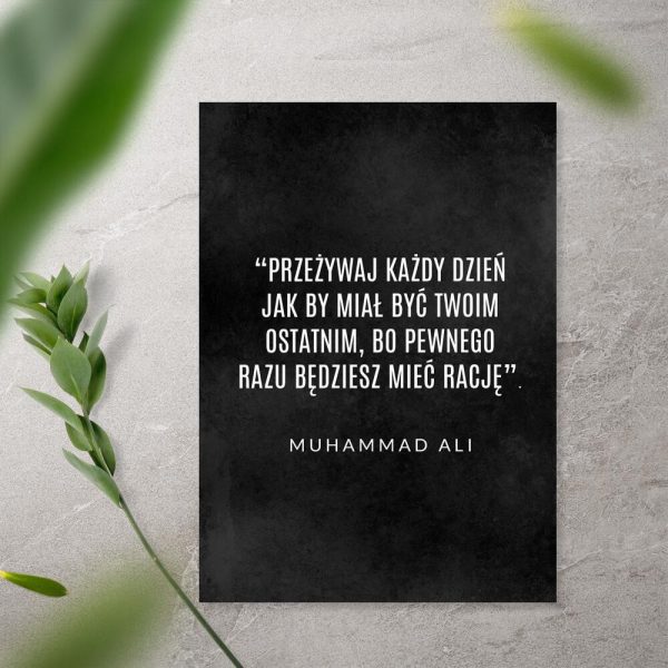 Plakat motywacyjny - Muhammad Ali