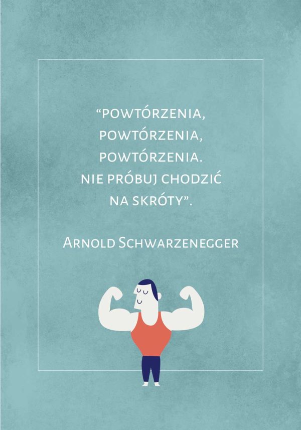 Plakat motywujący - Arnold Schwarzenegger