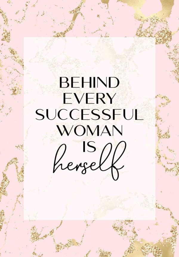 Plakat o sukcesie kobiet