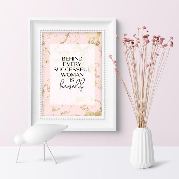Plakat o sukcesie kobiet do przedpokoju