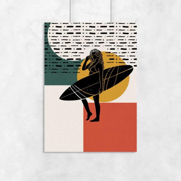 Plakat surferka