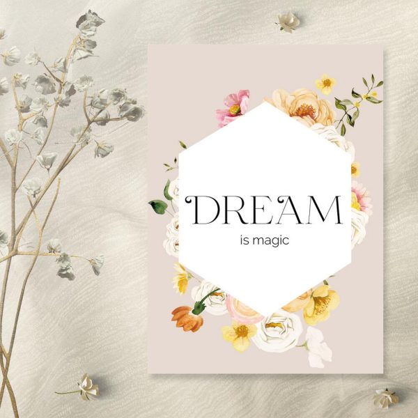 Plakat z cytatem do pokoju