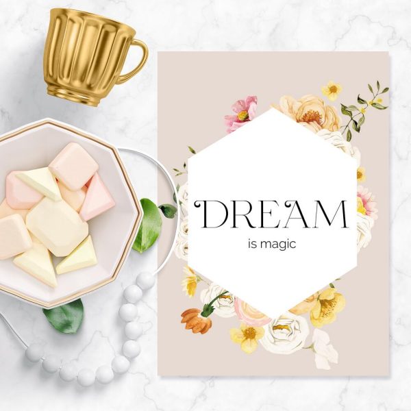 Plakat z cytatem do przedpokoju