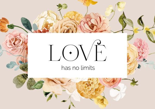 Plakat z cytatem i kwiatami