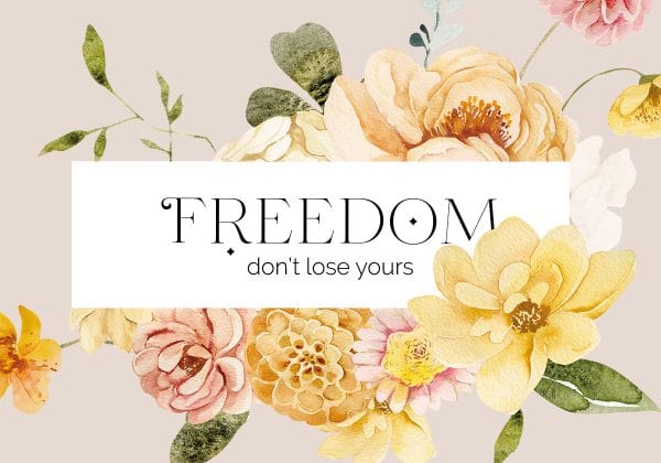 Plakat z cytatem i piwoniami