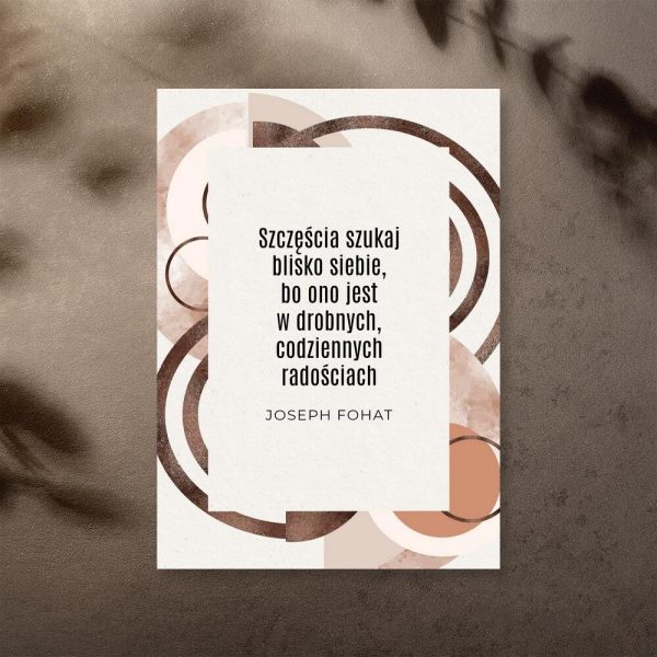 Plakat z ideą do przedpokoju