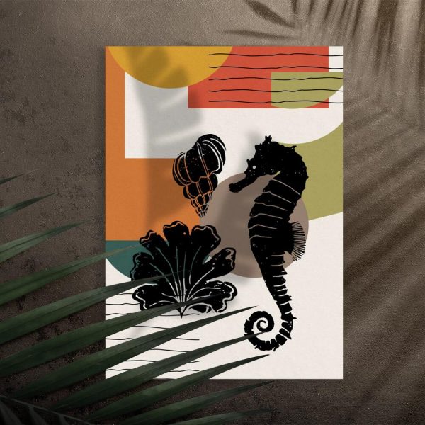 Plakat z istotami wodnymi