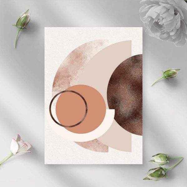 Plakat z kołami do przedpokoju