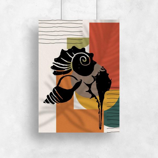 Plakat z konchami