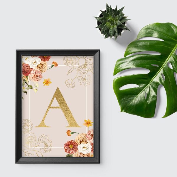 Plakat z literką do przedpokoju