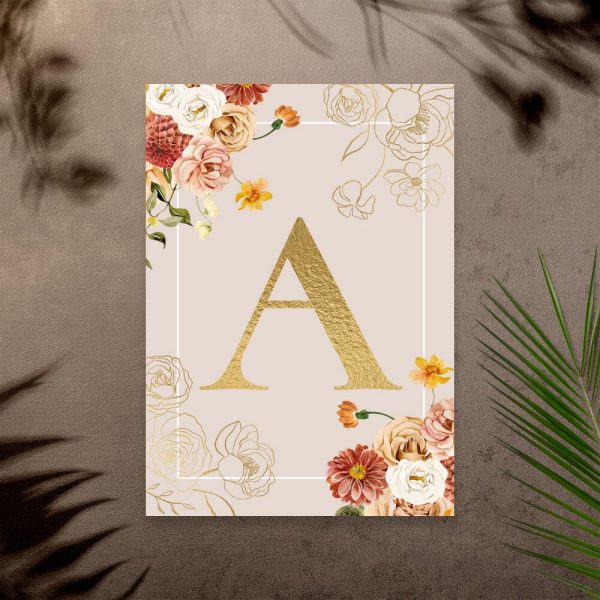 Plakat z literką do salonu