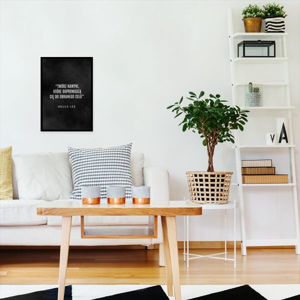 Plakat z maksymą do biura - Bruce Lee