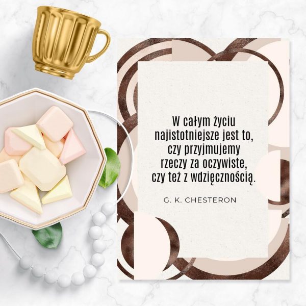 Plakat z maksymą do pokoju