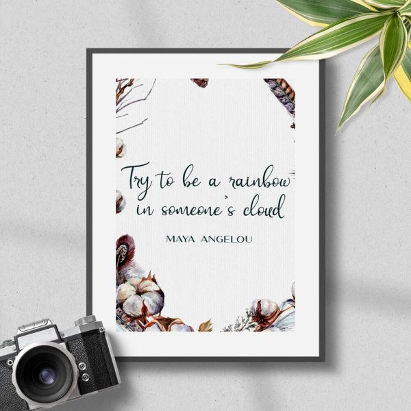 Plakat z maksymą do przedpokoju