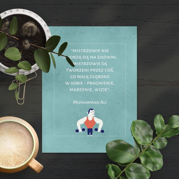 Plakat z maksymą do przedpokoju