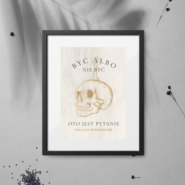 Plakat z maksymą do salonu
