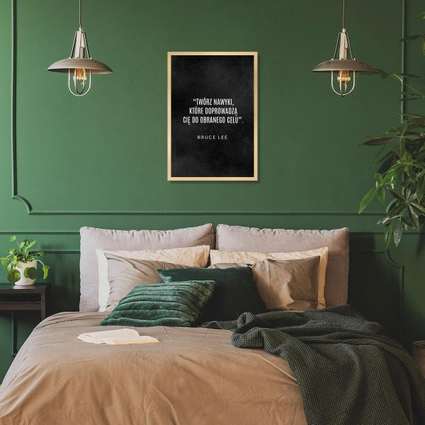 Plakat z maksymą do sypialni - Bruce Lee