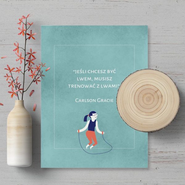 Plakat z maksymą do sypialni - Carlson Gracie