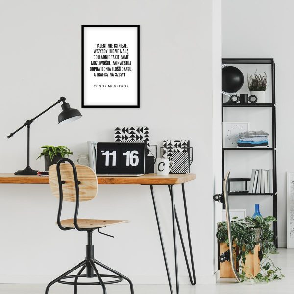 Plakat z motywacyjnym napisem do biura