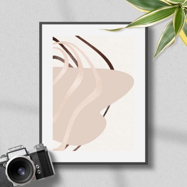 Plakat z motywem abstrakcji do przedpokoju