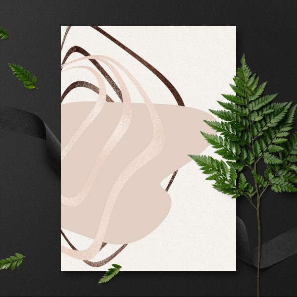 Plakat z motywem abstrakcji do salonu