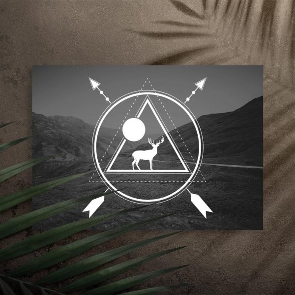 Plakat z motywem jelenia do pokoju