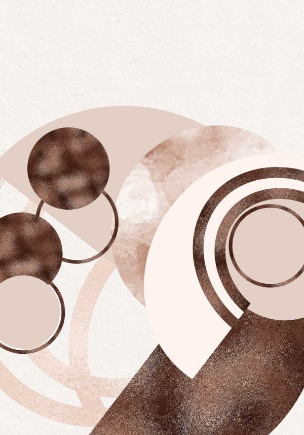 Plakat z motywem okręgów