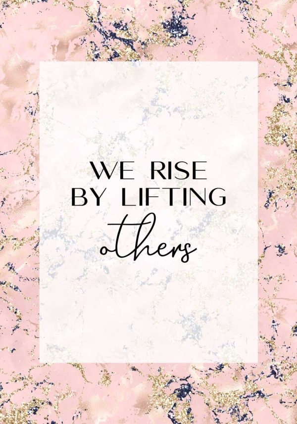 Plakat z motywującym cytatem