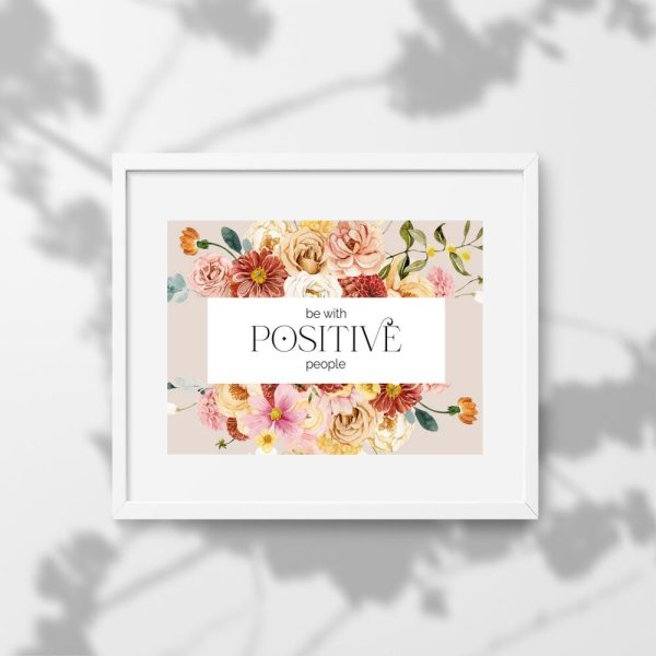 Plakat z motywującym cytatem do sypialni