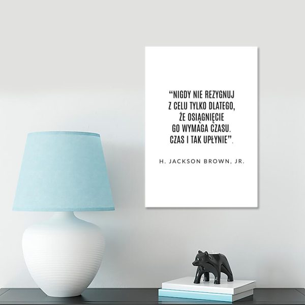 Plakat z napisem do biura